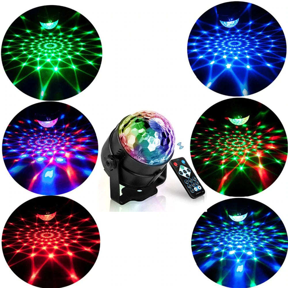 ๐บ: Disco Party Lights Strobe LED DJ Ball - Sound Activated Dance Lamp