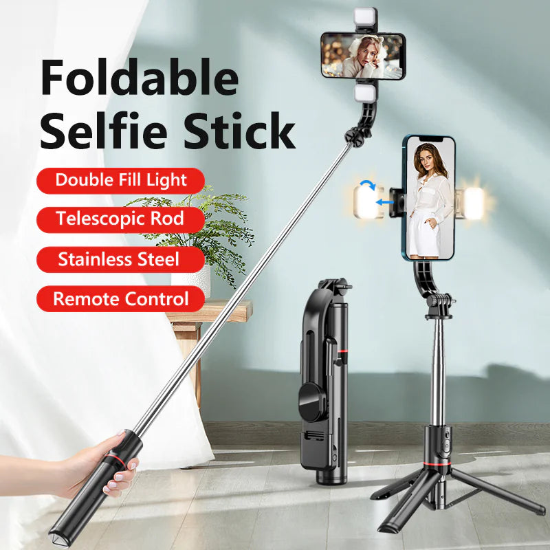π±: Cell Phone Bluetooth Selfie Stick Tripod - Wireless Remote Control