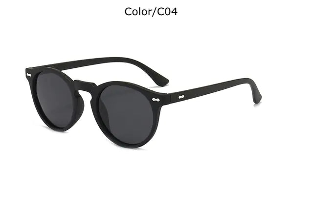 🕶️: Designer Polarized Round Lens Sunglasses - Effortless Chic Style