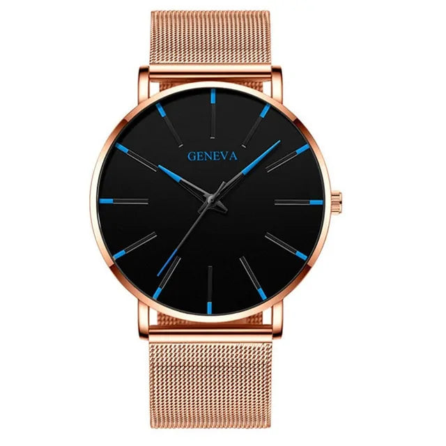 ⌚: Ultra Thin Quartz Watches For Men - Premium Minimalist Timepiece