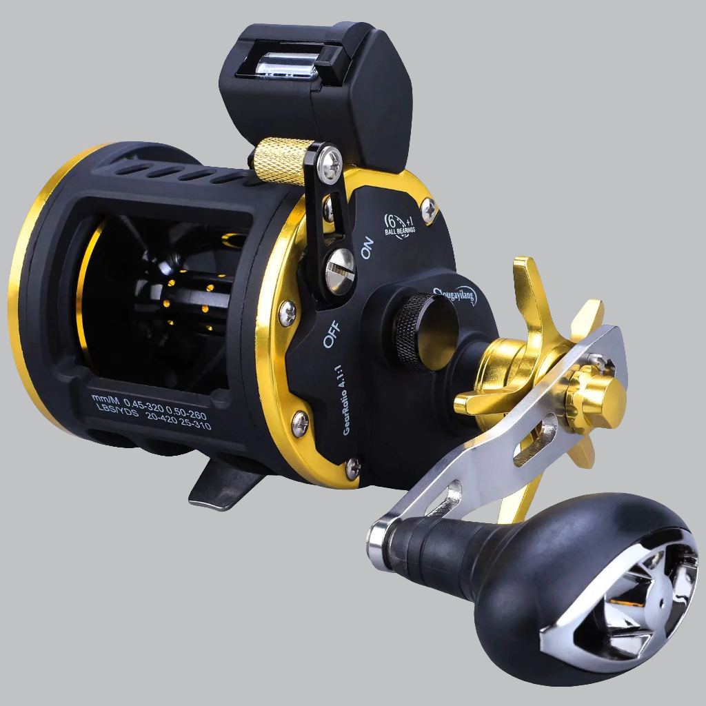 π£ Sougayilang Line Counter Fishing Reel - Conventional Level Wind Trolling Reel TRA 30R