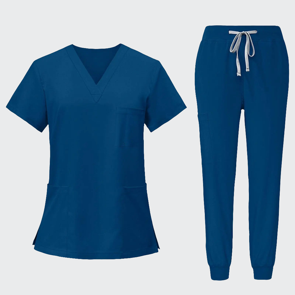 🩺 RAYGARD Unisex Medical Scrubs Set XL - Dark Blue Healthcare Uniform