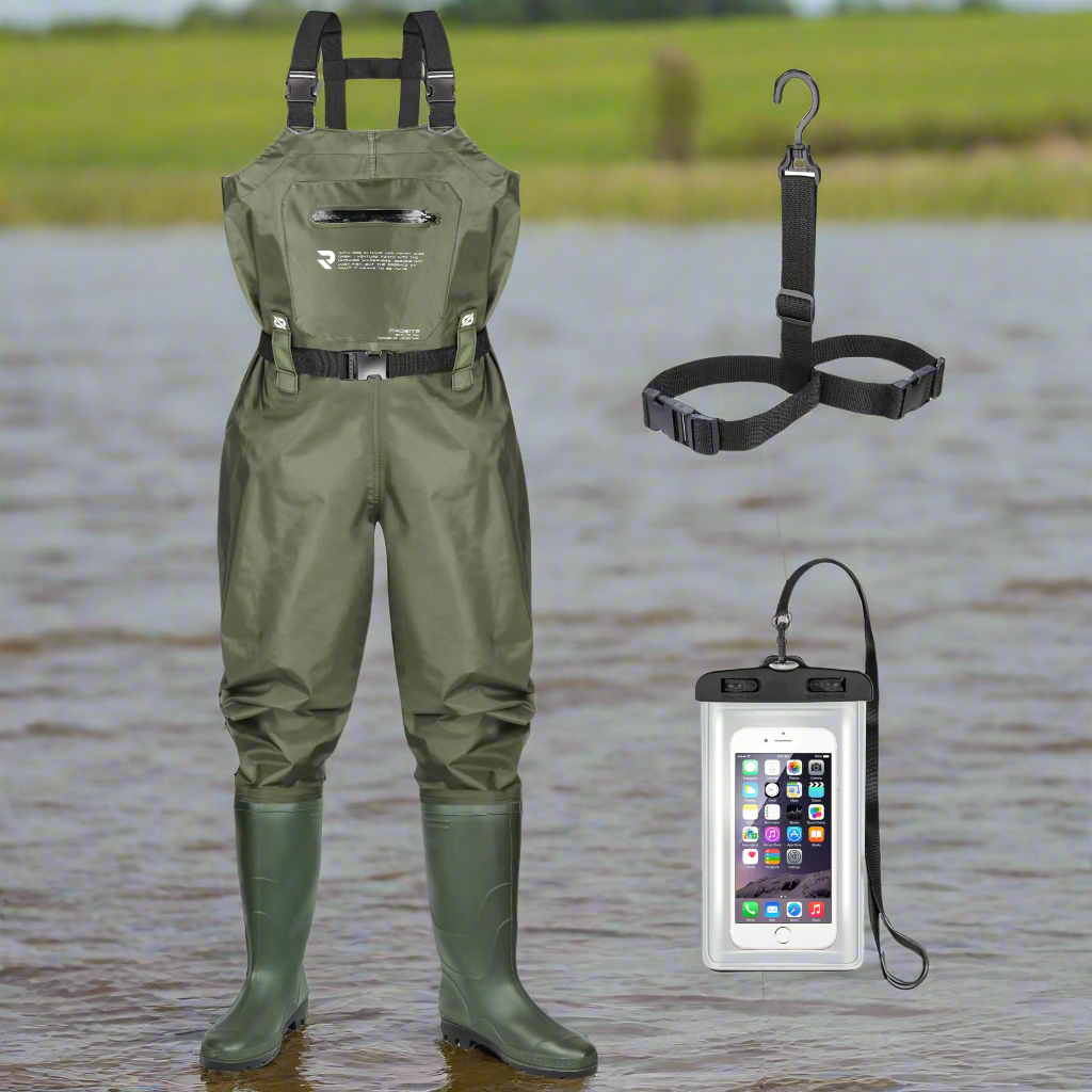 🥾: Probite Fishing Chest Waders - Waterproof Lightweight 2-Ply Nylon with Boots