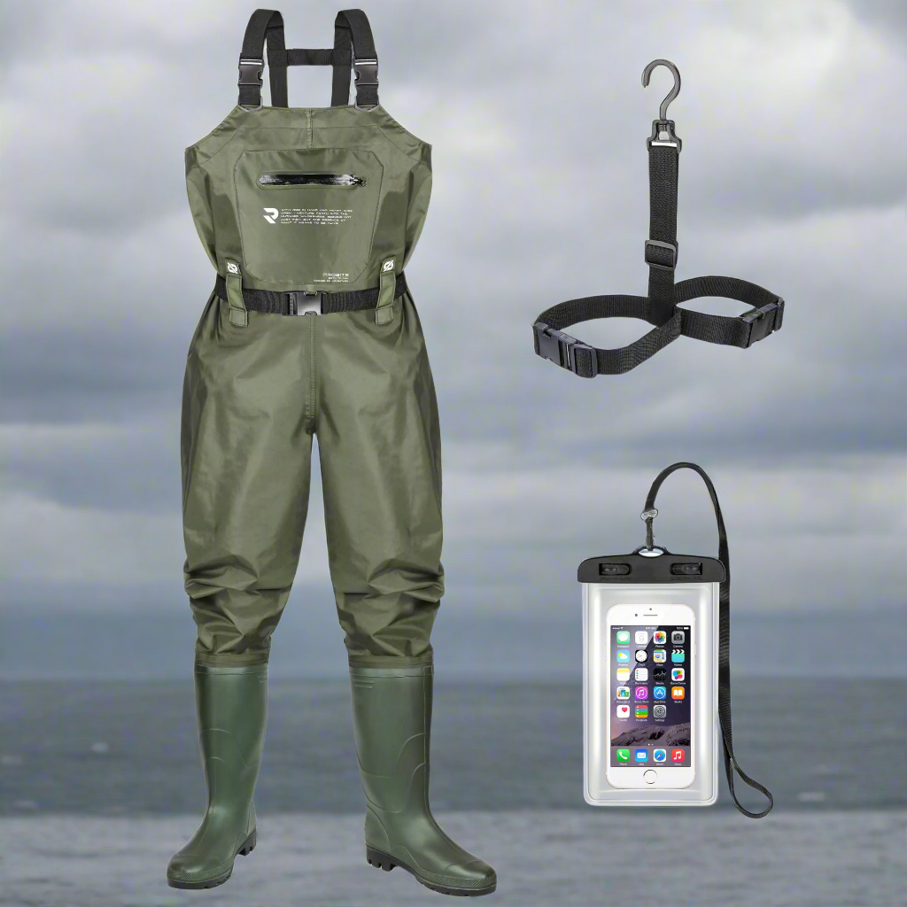 🥾: Probite Fishing Chest Waders - Waterproof Lightweight 2-Ply Nylon with Boots