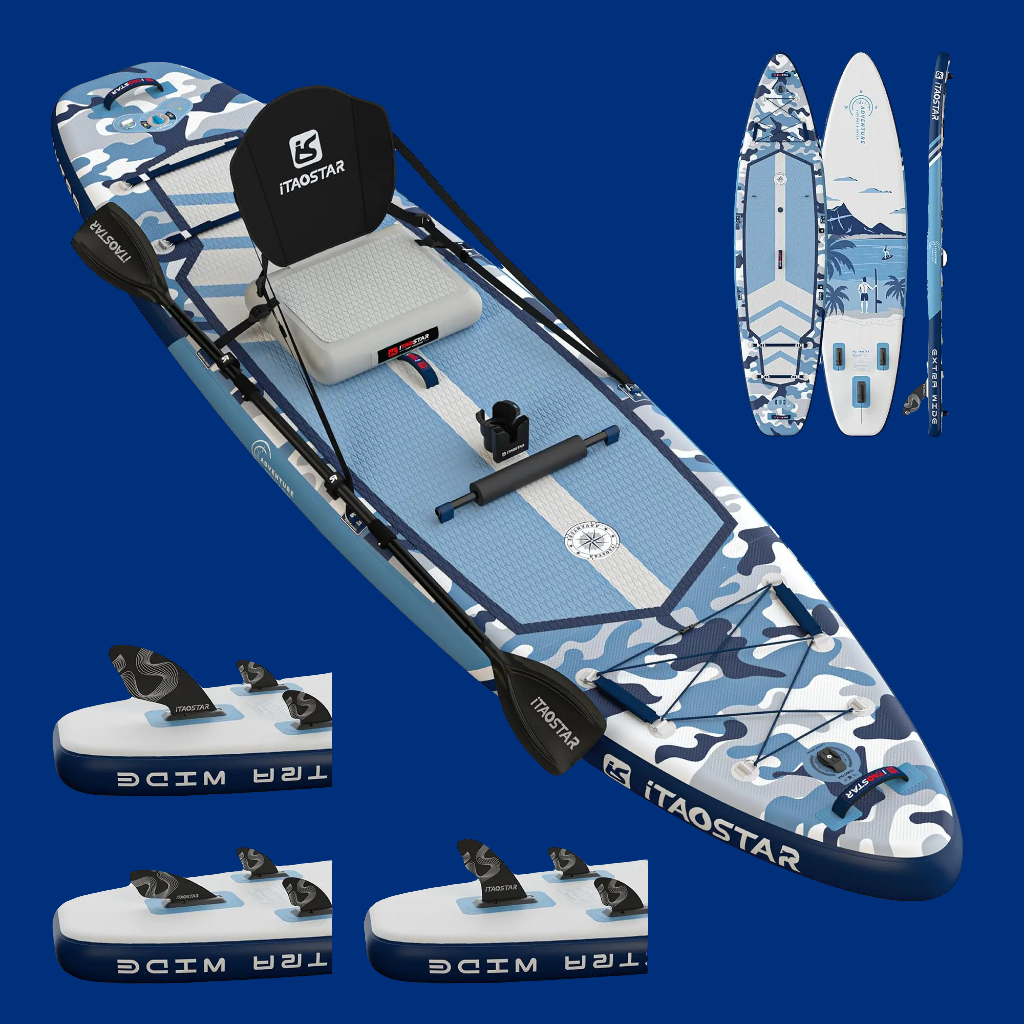 π iTAOSTAR 35" Extra Wide Paddle Board - Premium Inflatable SUP with Accessories