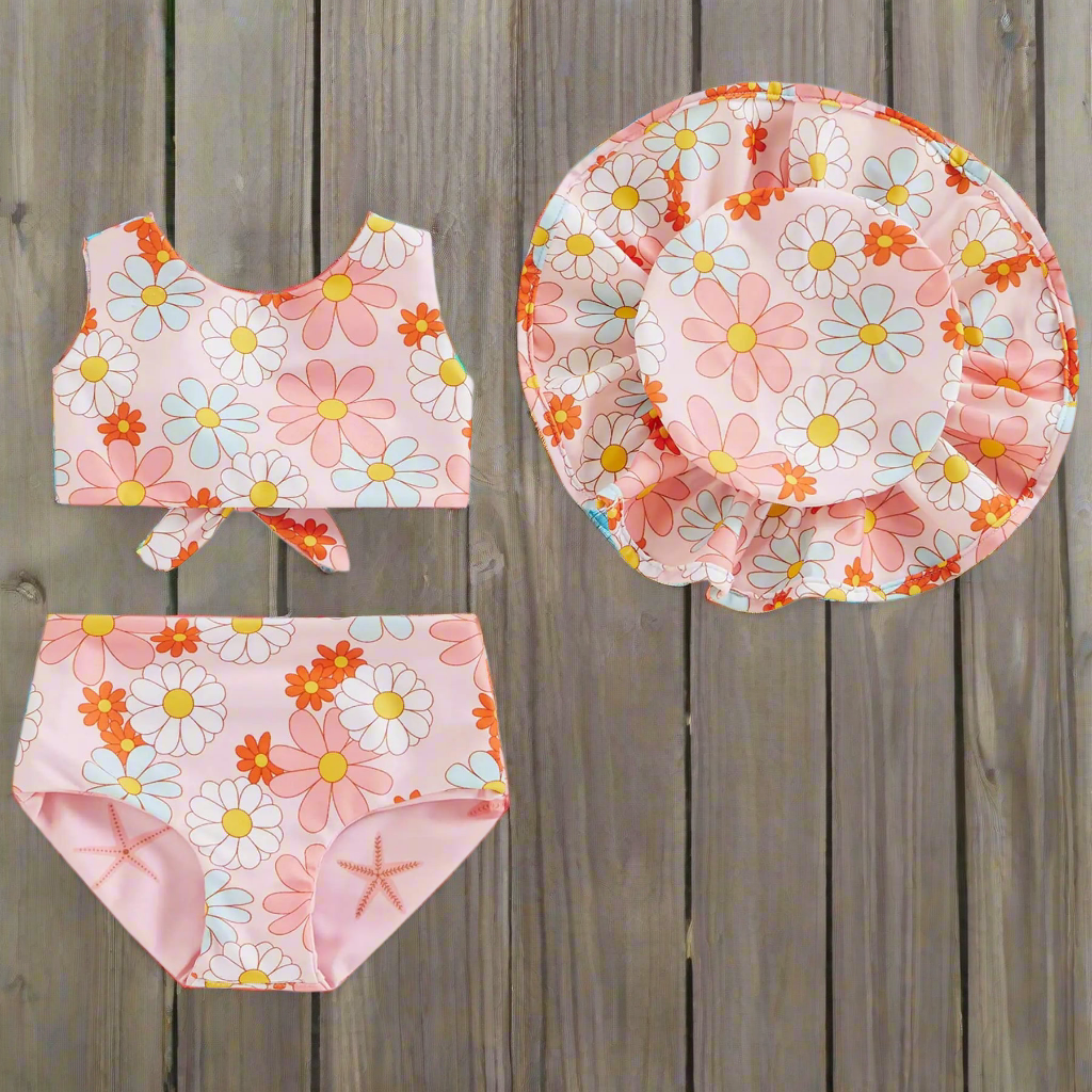 π: Mubineo Toddler Baby Girl Cute 2PCS Bathing Suit - Bowknot Bikini Swimwear Set