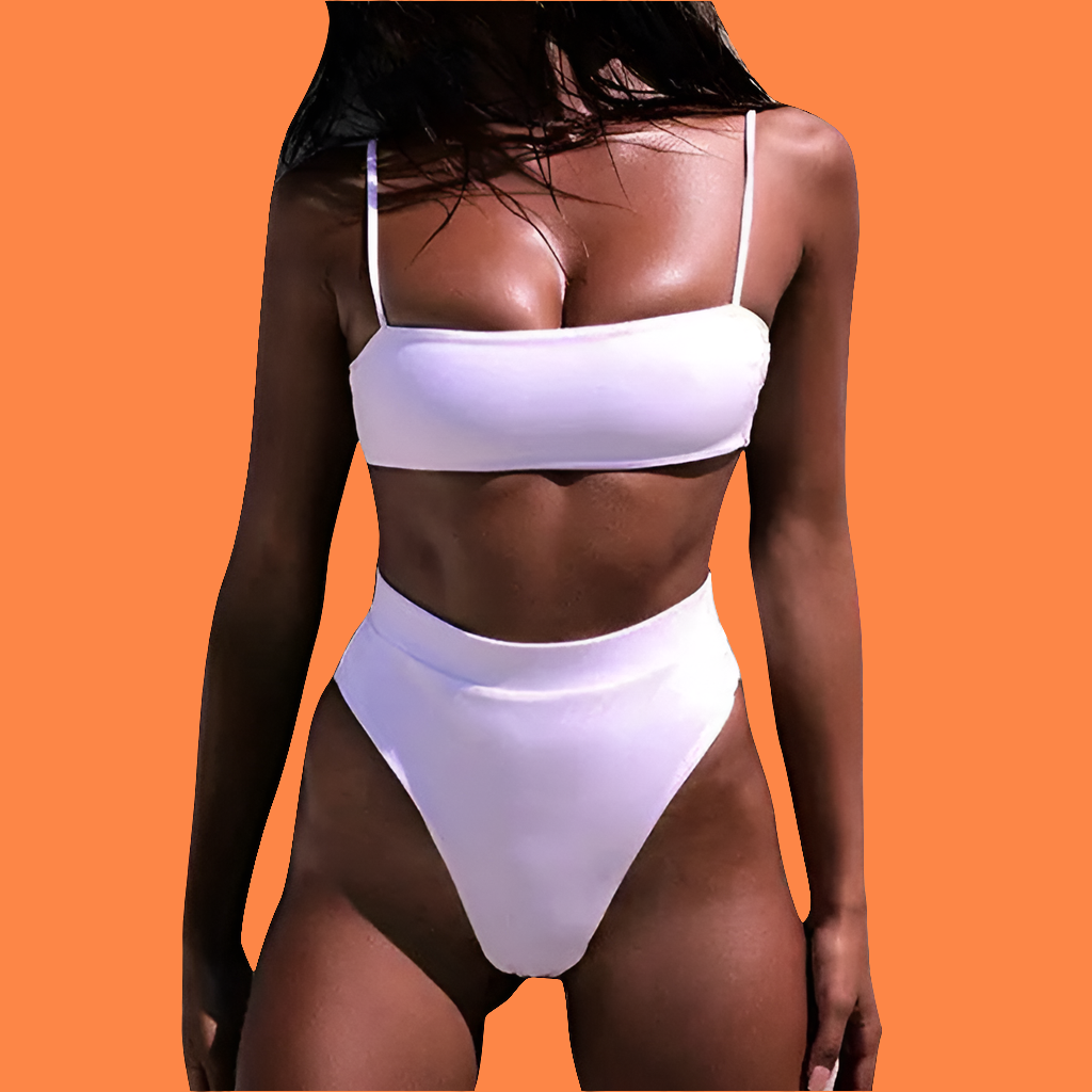 🔥: Brazilian Ribbed Bikini Set - Sizzling Two-Piece Swimwear