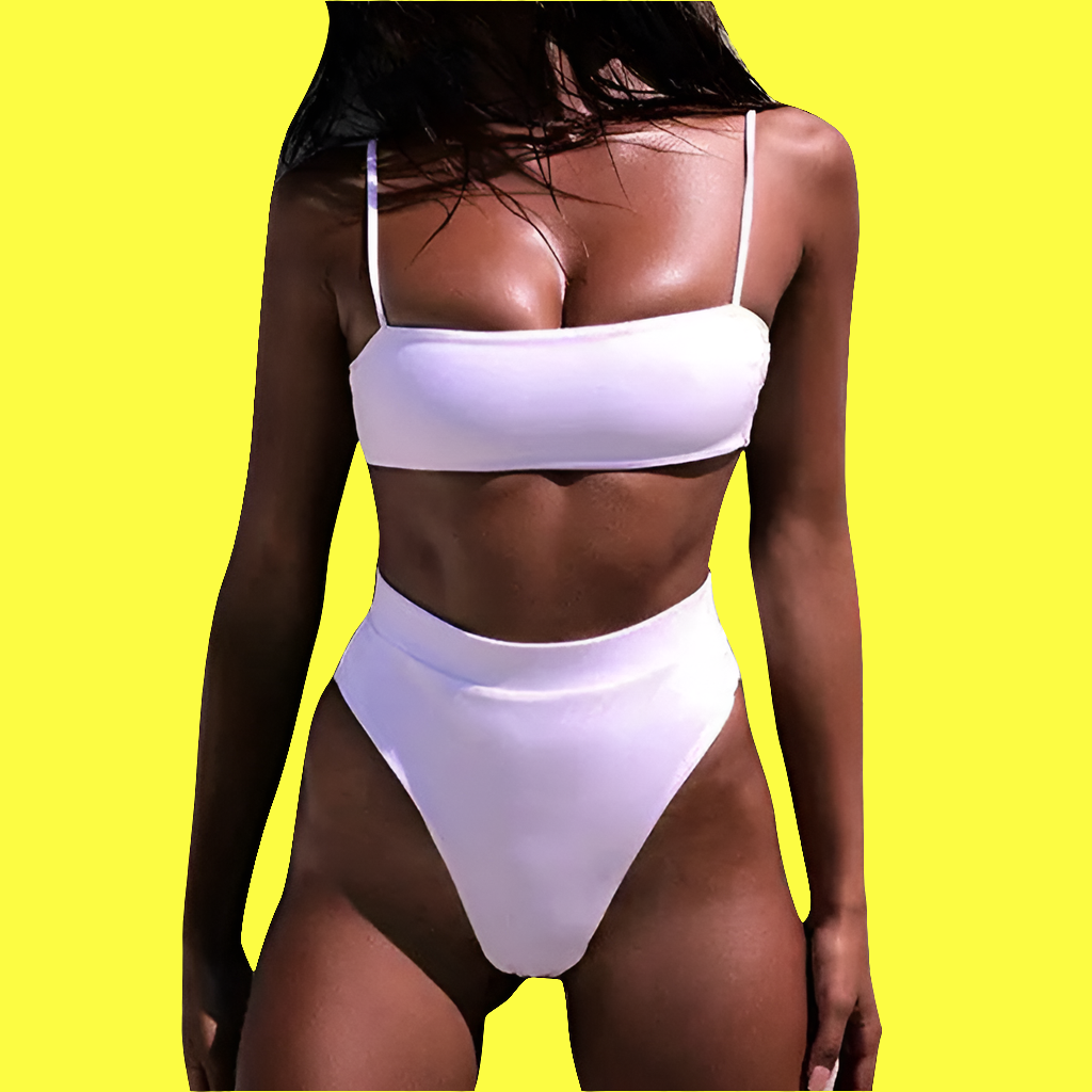 🔥: Brazilian Ribbed Bikini Set - Sizzling Two-Piece Swimwear