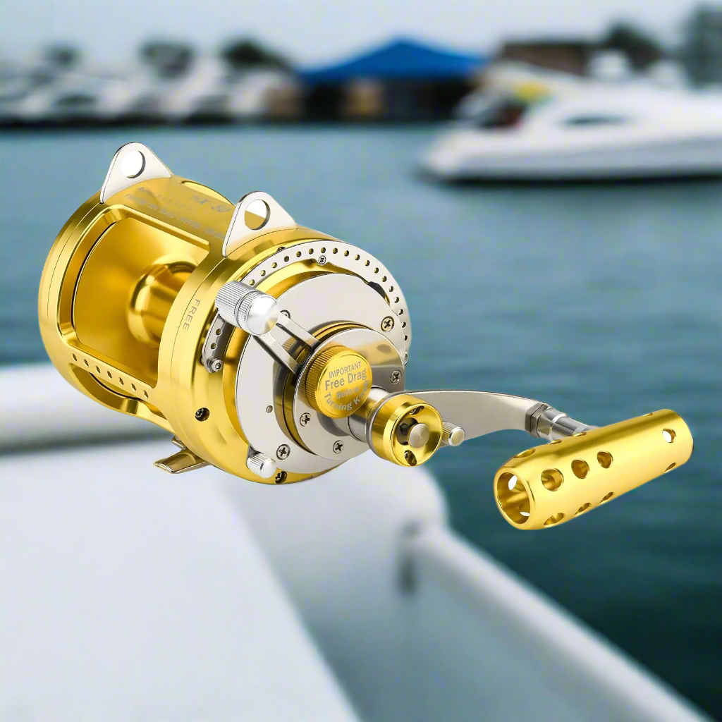 π£ Gomexus HX50 Saltwater Trolling Reel - 2-Speed Big Game Conventional Reel 97lbs Drag