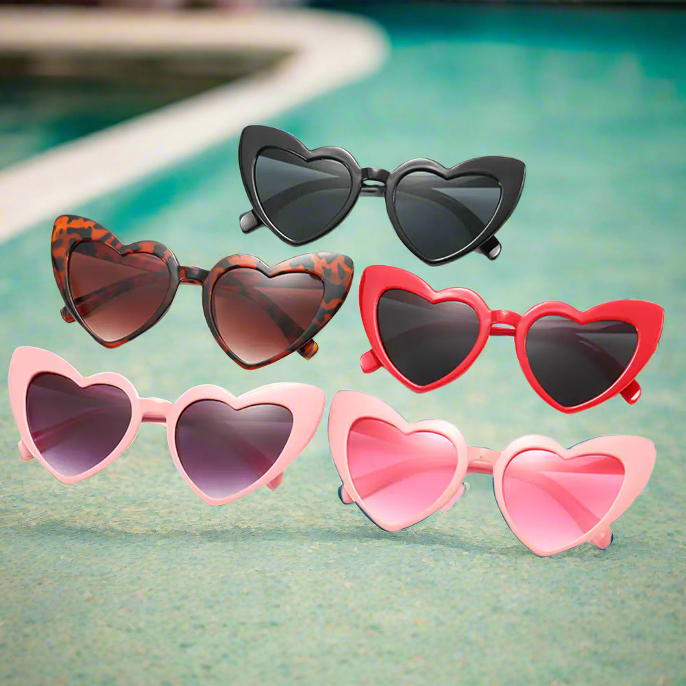 💖: Polarized Sunglasses and Heart Shaped - Fun UV400 Protection