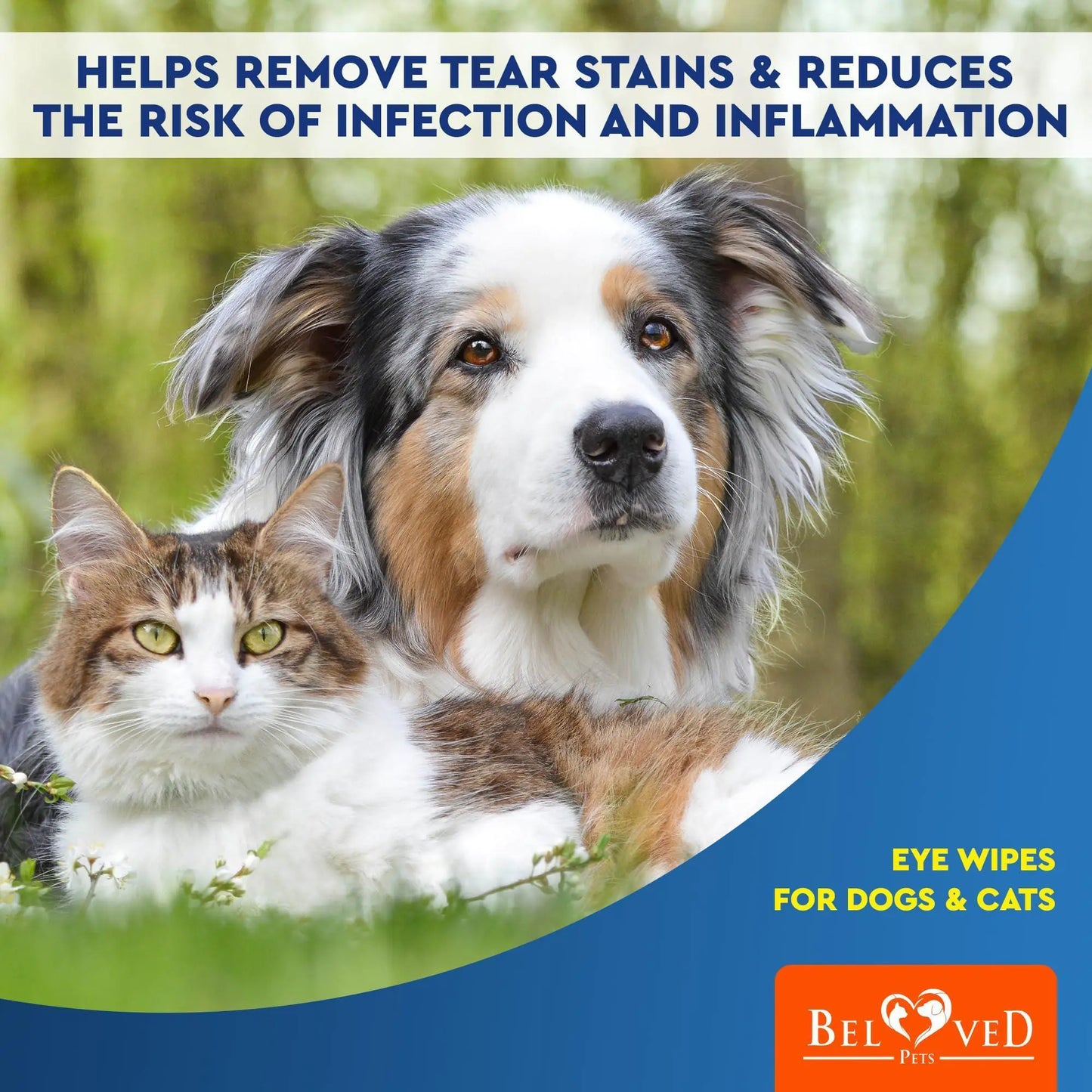 🧻: Cat Dog Eye Wash Wipes - 120 Tear Stain Remover Cleaning Pads