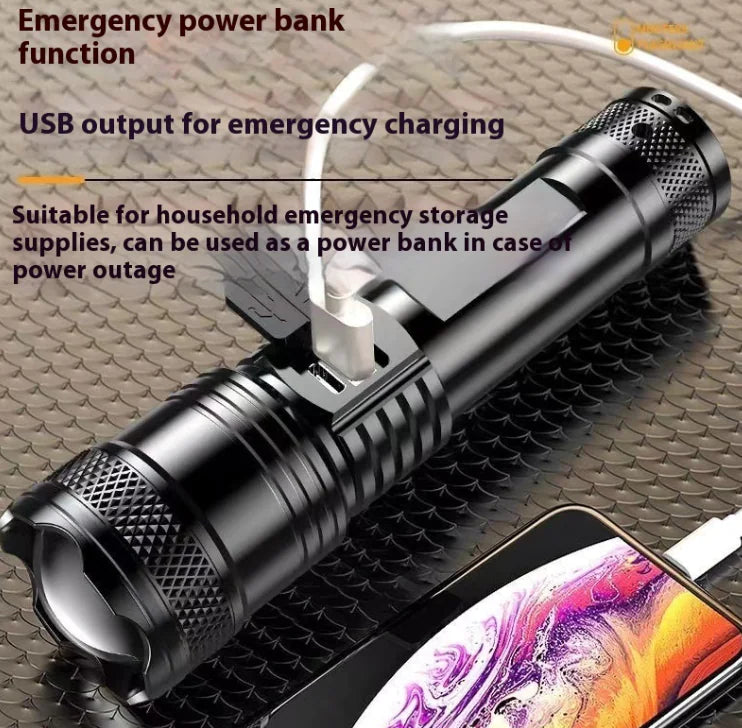π¦ Portable Rechargeable Searchlight - 2200LM High-Power LED with 500M Range