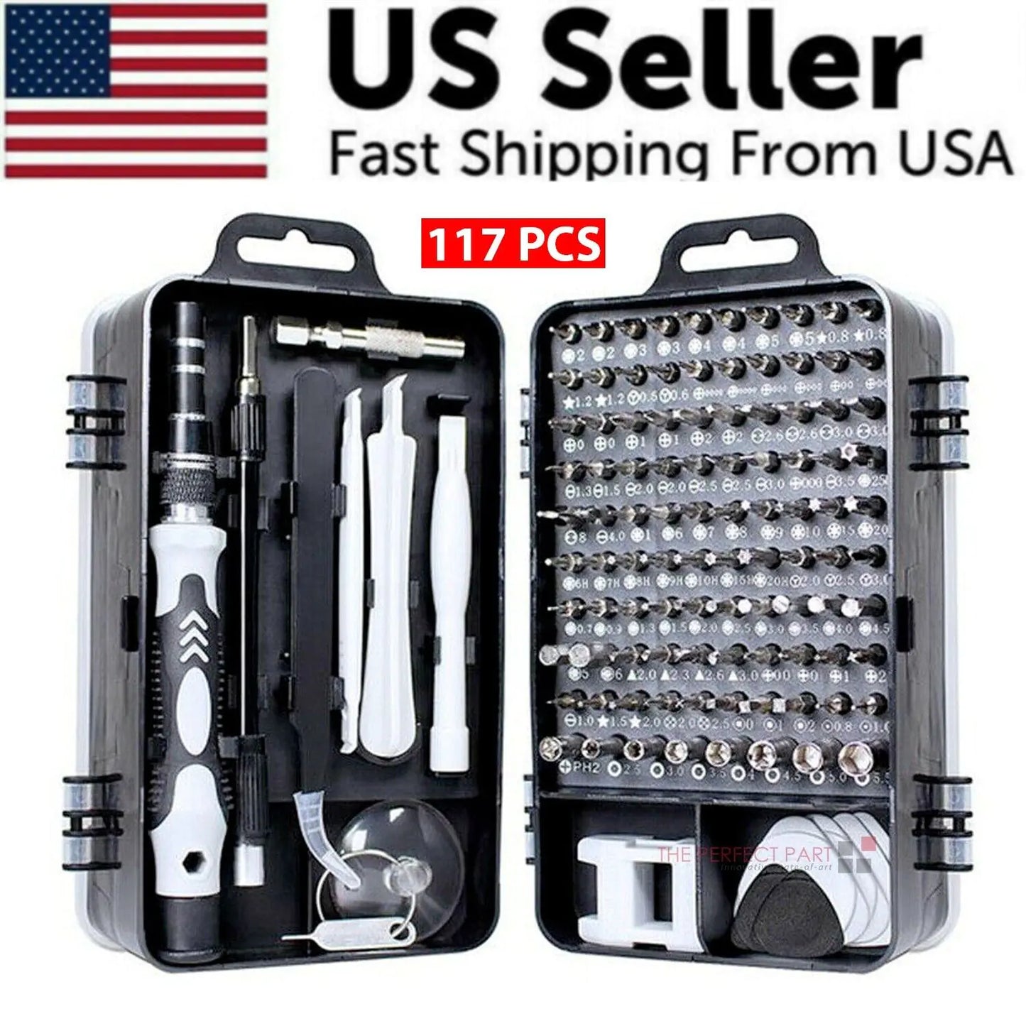 π§ Magnetic Screwdriver Bit Set - 117PCS iPhone MacBook Repair Tool Kit