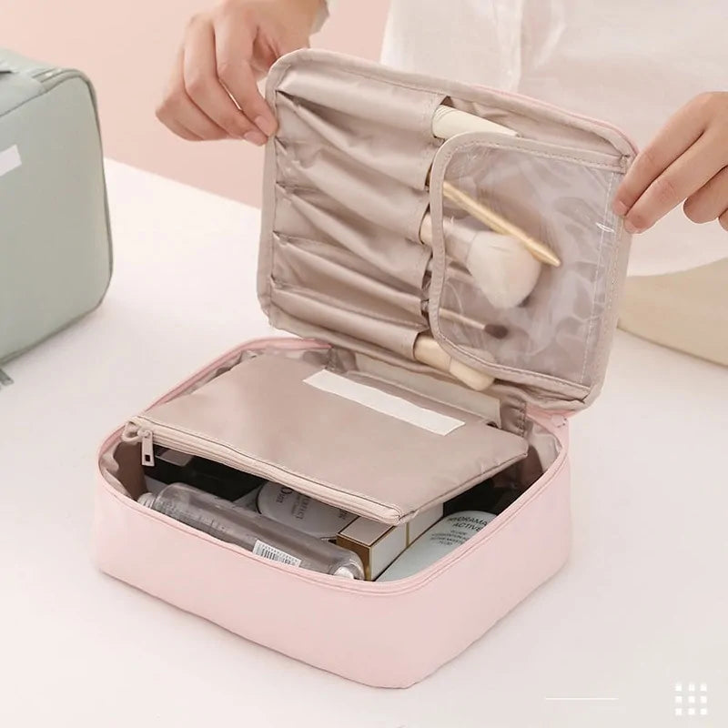 π: Stylish Makeup Bag Organizer - Beauty Essentials Storage