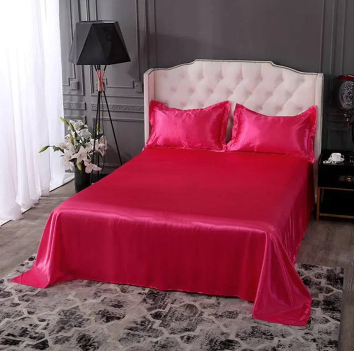 🛏️: Pure Ice Silk Bed Linen - Luxury Cooling Bedding Set