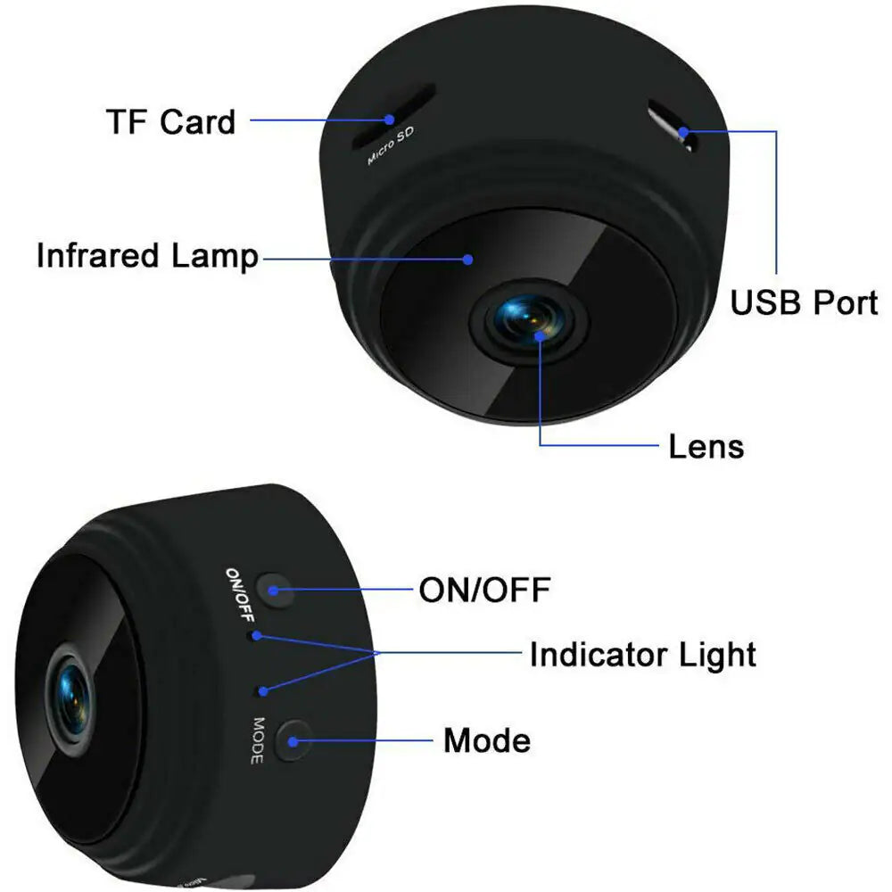 πΉ Mini Wireless Hidden Camera - WiFi IP Home Security DVR with Night Vision 1080P