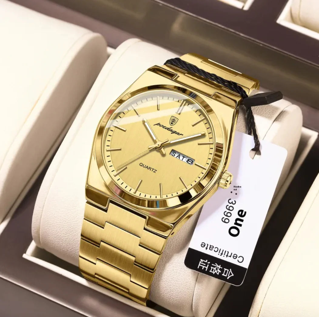 ⌚: Ultra-Thin Waterproof Men's Quartz Watch - 5mm Slim Profile 50M Resistant
