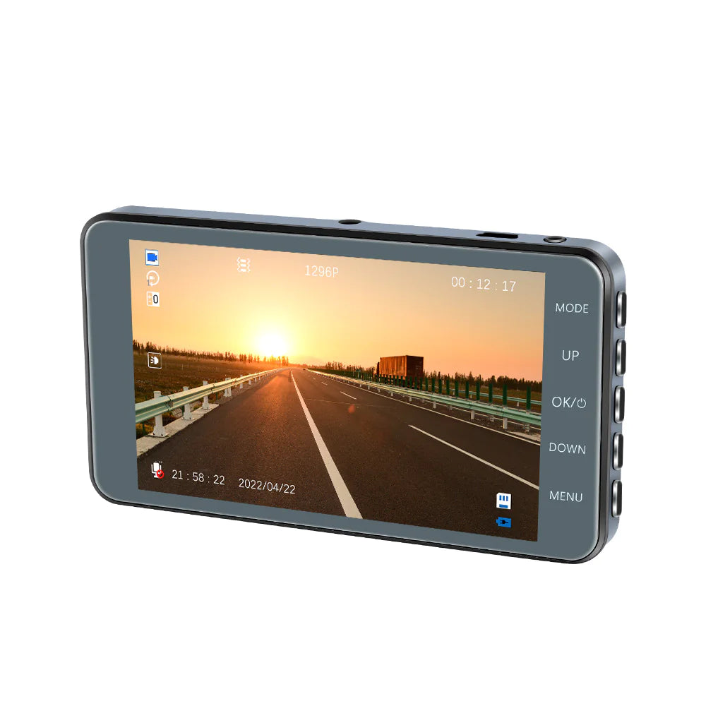 📱 4" Touch Screen Dash Cam - 1080P Dual Lens Front & Rear DVR