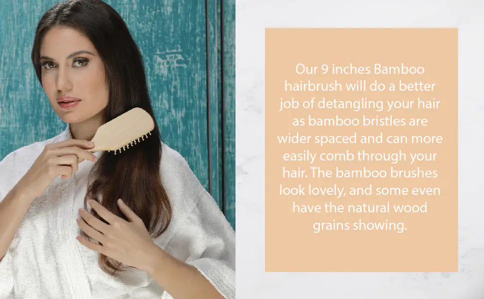 🪮 Wooden Detangling Hair Brush - Natural Eco-Friendly Hair Care Tool