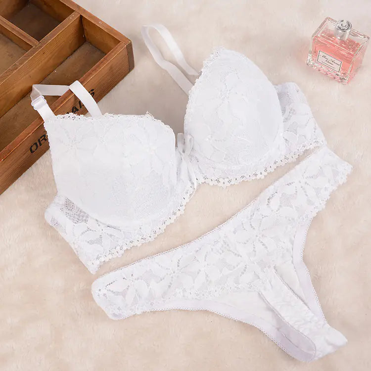🌸: Lace Thong Set - Women's Sexy Lingerie Outfit for Seductive Appeal