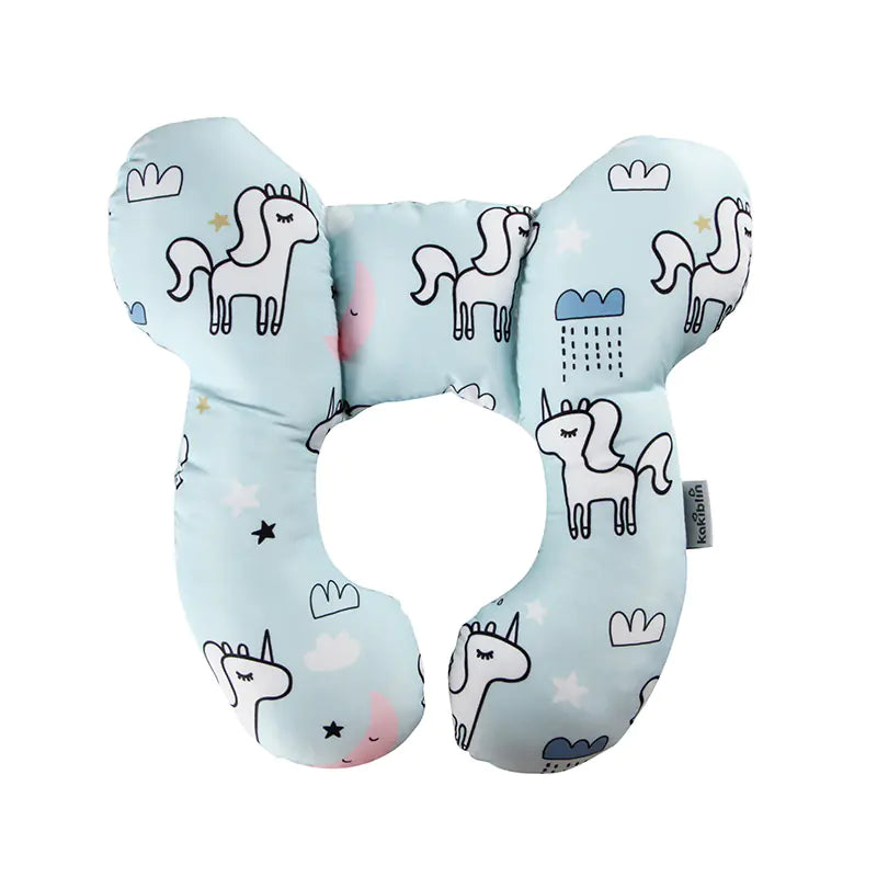 🍼 Cartoon Baby U-Shape Neck Pillow - Soft Travel Support with Adorable Designs
