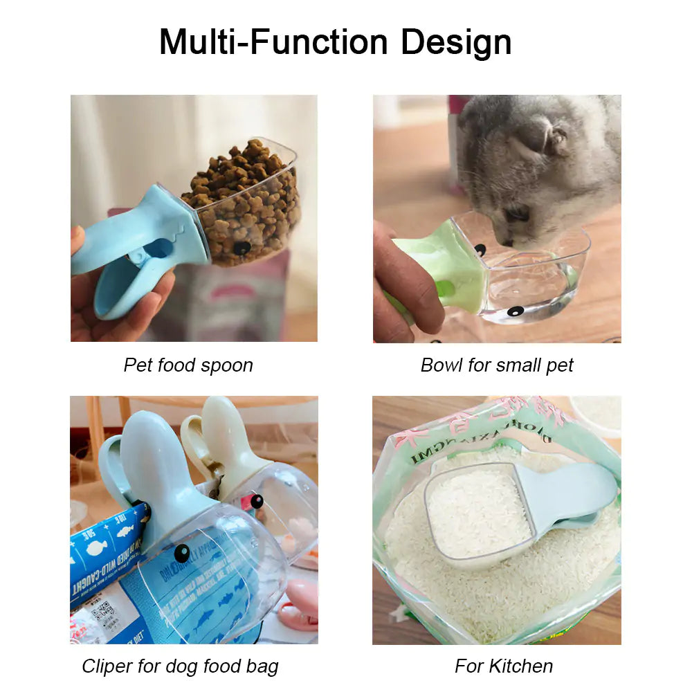 🥄: Pet Food Spoon - Convenient Feeding Scoop with Bag Clip