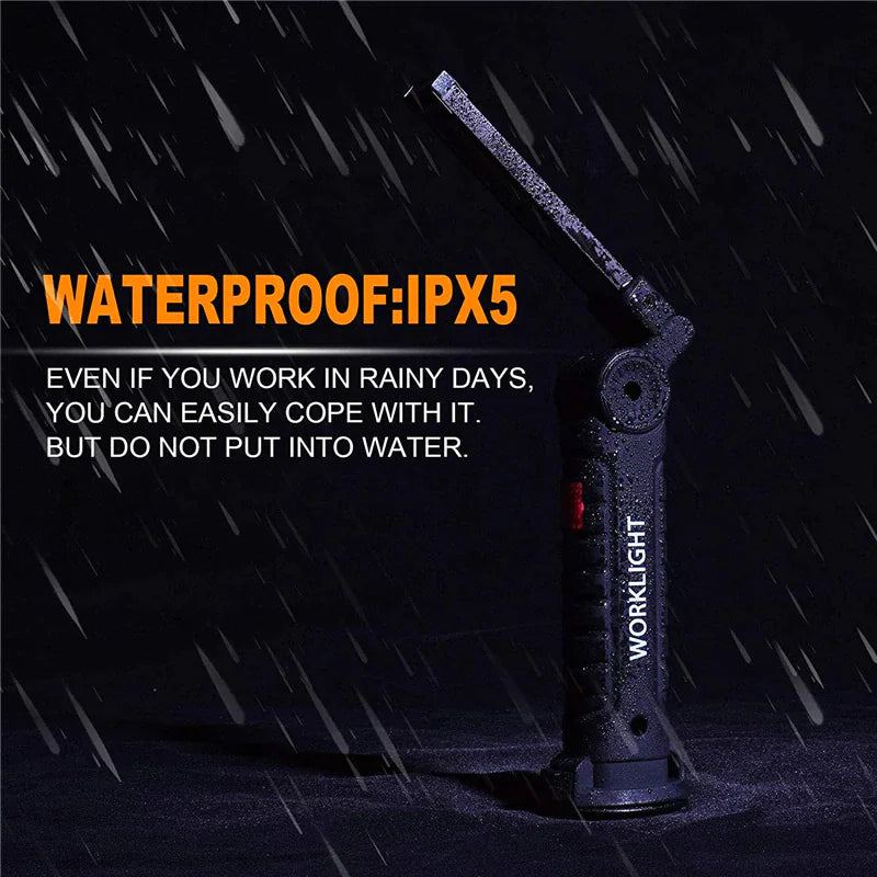 π¦ Rechargeable LED COB Work Light - Magnetic Base Mechanic Flashlight