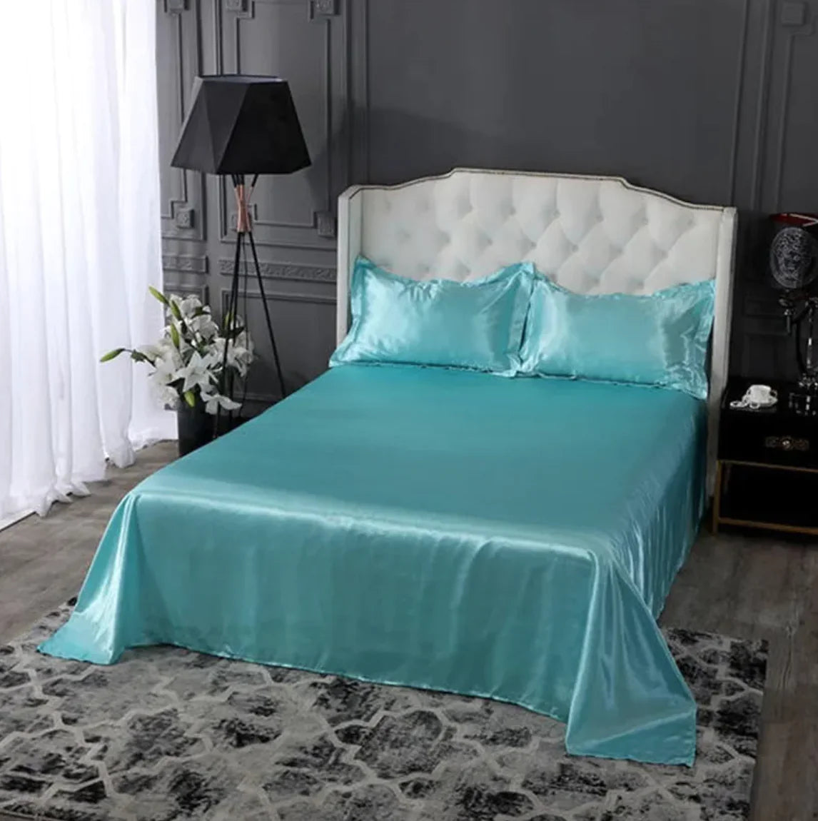 🛏️: Pure Ice Silk Bed Linen - Luxury Cooling Bedding Set