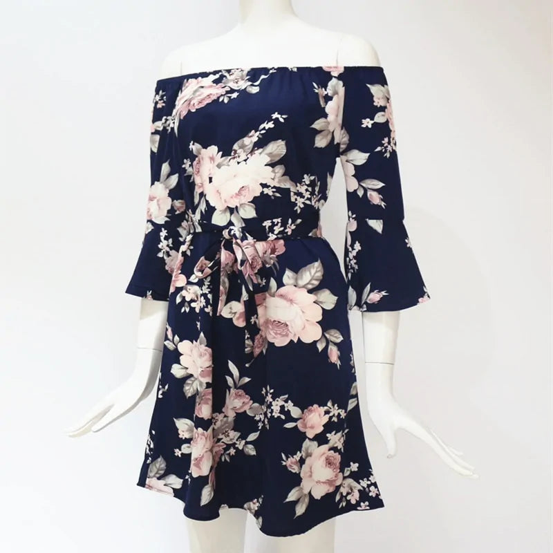👗: Sexy Off-the-Shoulder Dress - Elegant Strapless Party Dress