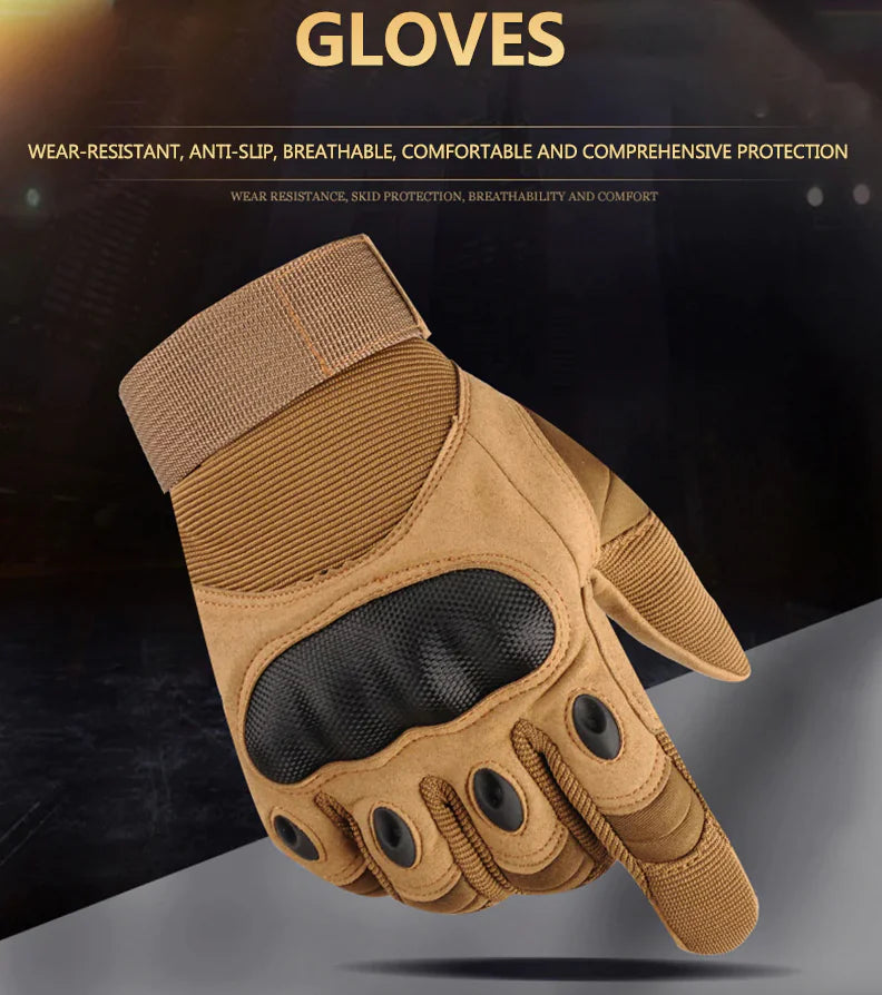 🏍️ Tactical Motorcycle Motocross Full Finger Gloves - Racing Riding Gear