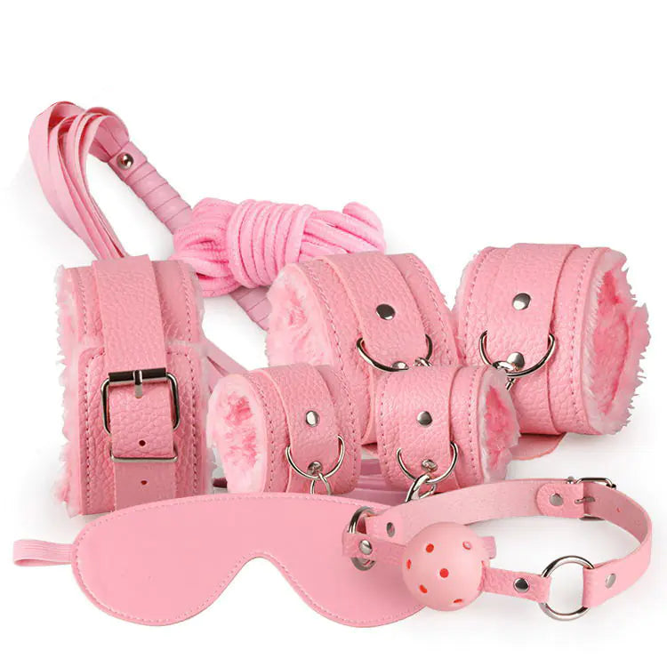 π 7-Piece Plush Intimate Play Set - Luxury Bondage Collection