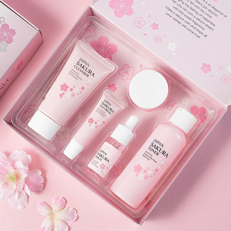 ๐ธ SAKURA Moisturizing Face Cream Skin Care Kit - Japanese Cherry Blossom Beauty