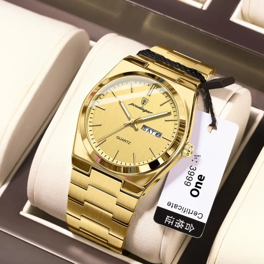 ⌚: Ultra-Thin Waterproof Men's Quartz Watch - 5mm Slim Profile 50M Resistant