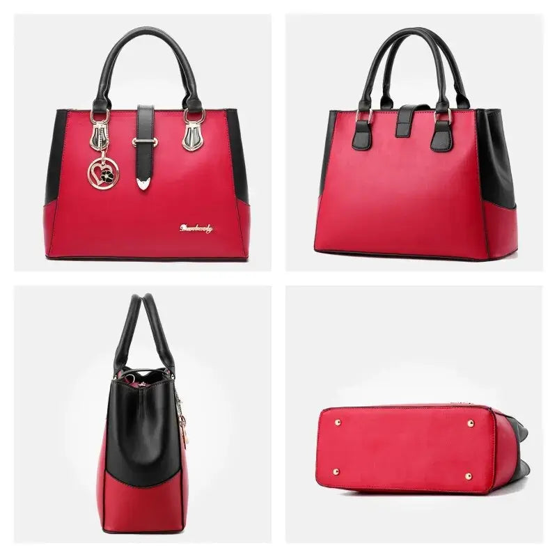 👜: Women's Contrast Simple One Shoulder Handbag