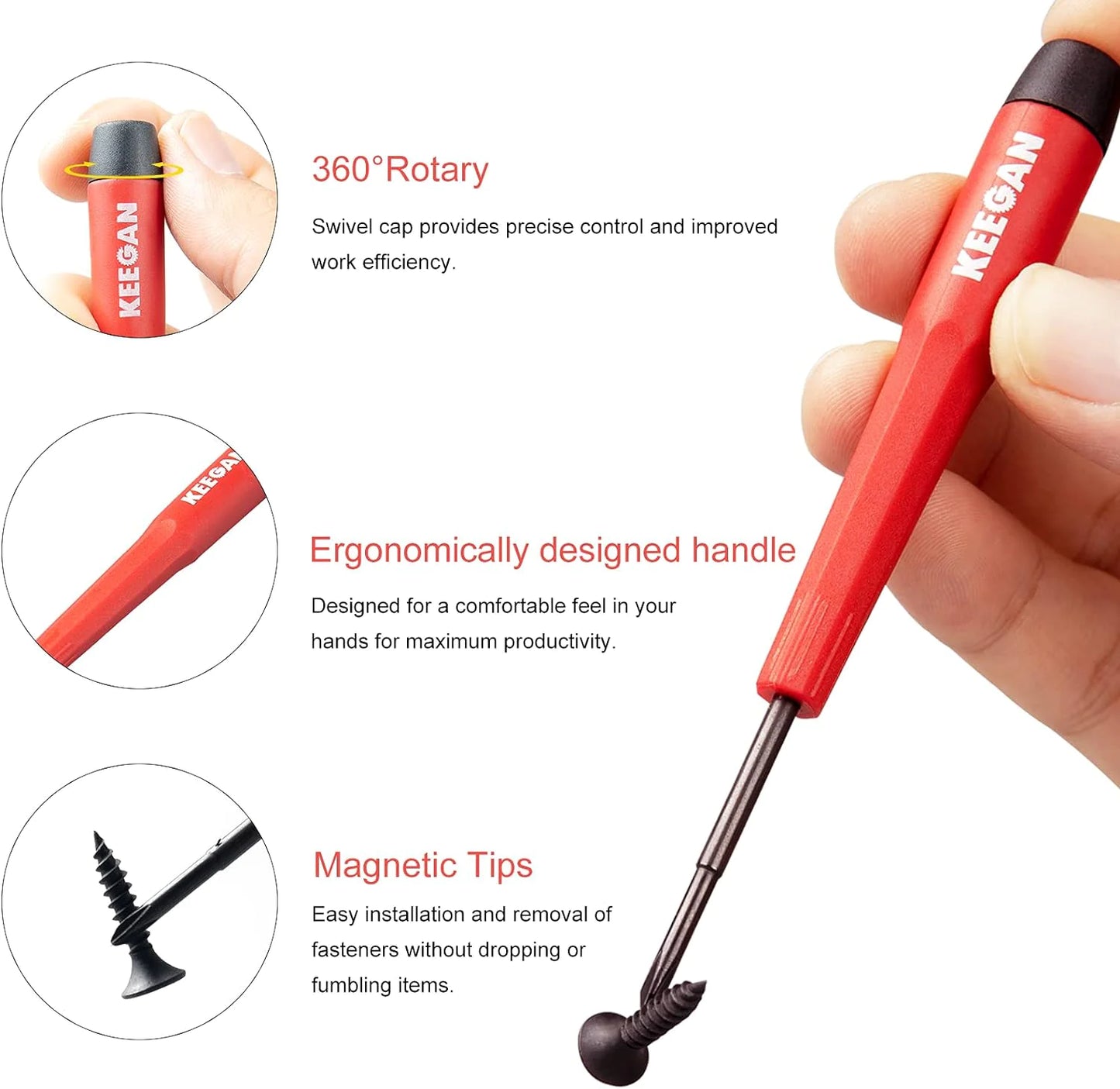 π§ 6-Piece Precision Screwdriver Tool Set - Eyeglass Computer Repair Kit with Magnetic Bits
