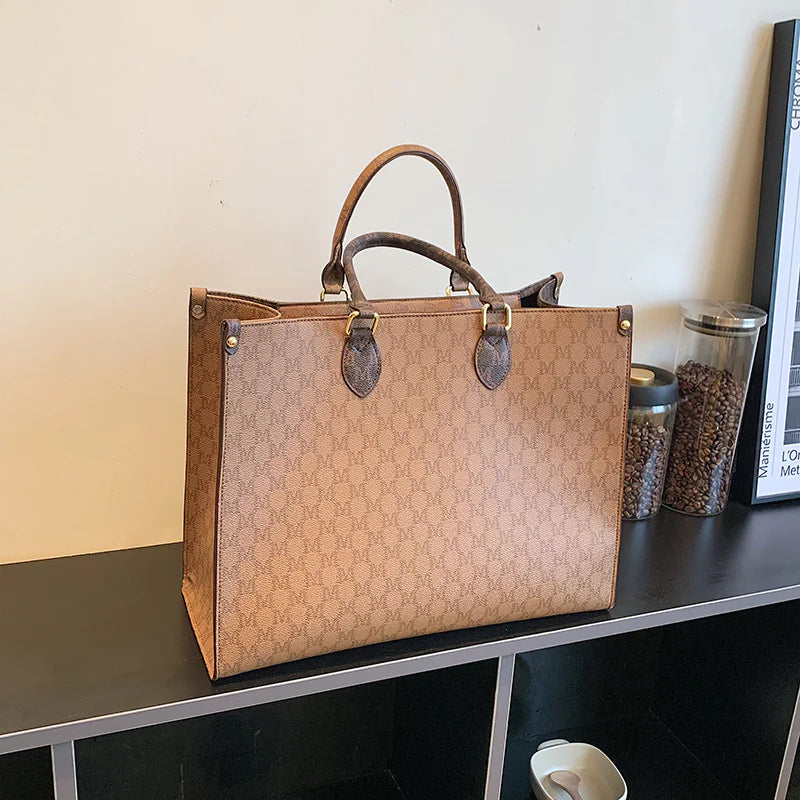 π: Shoulder Tote Bag For Women - Retro European American Style