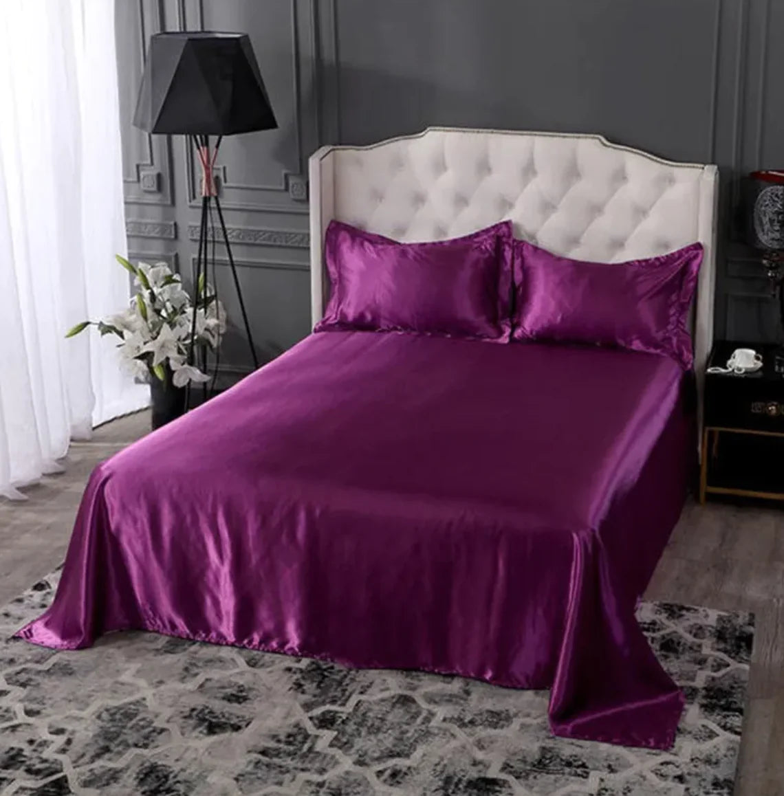 🛏️: Pure Ice Silk Bed Linen - Luxury Cooling Bedding Set