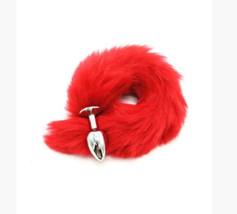 π¦ Multicolor Faux Fox Tail Intimate Accessory - Premium Metal Design