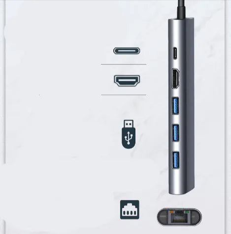 π»: 4K HDMI USB-C Hub - Gigabit LAN with PD Charging & 2 USB 3.0 Ports