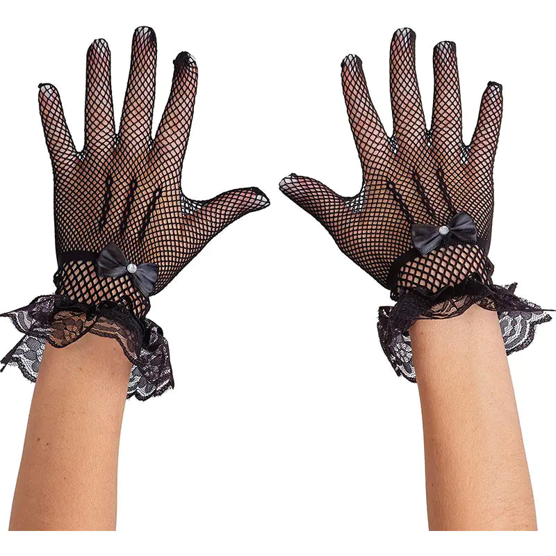🕸️: Women's Fishnet Party Gloves - Elegant Wedding & Performance Accessories