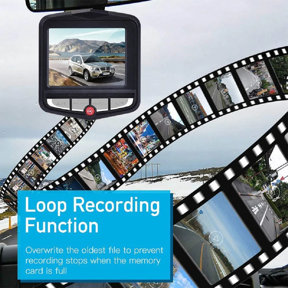 📹: 2.4" Full HD 1080P Dash Cam - Car DVR Front/Rear Camera with Night Vision