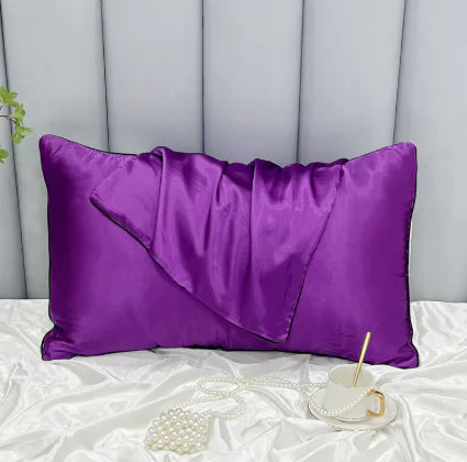 ❄️: Cooling Ice Silk Double-Sided Pillowcase - Temperature Regulating