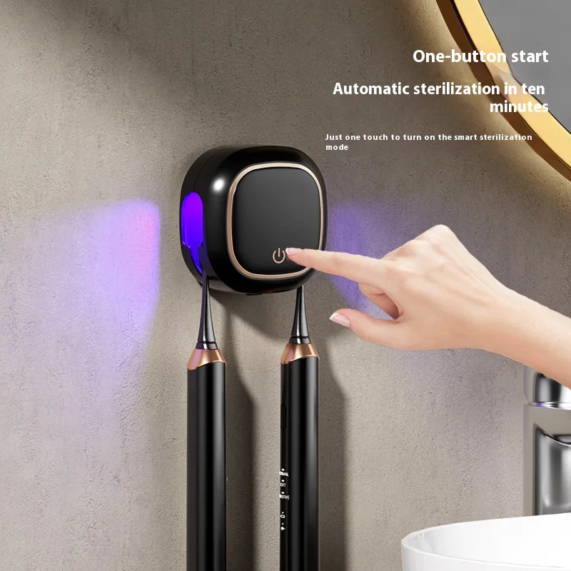 🦷 Wall-Mounted Electric Toothbrush Holder - Space-Saving Bathroom Organizer