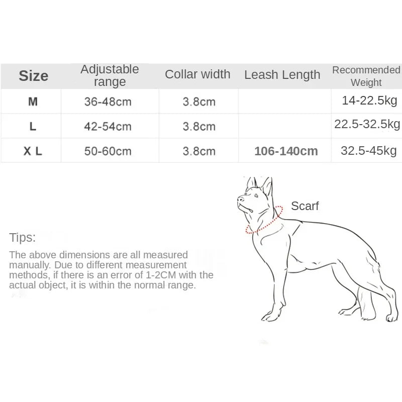 🎖️: Durable Tactical Dog Collar Leash - Military-Grade Walking Set