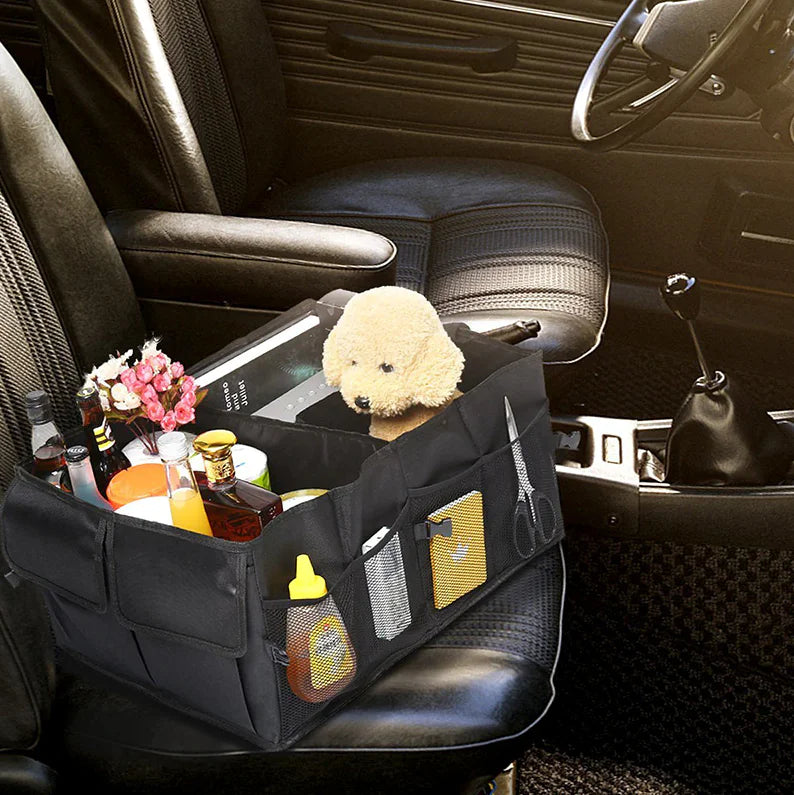 π 40L Trunk Cargo Organizer - Collapsible Car Storage Bin for SUV Truck