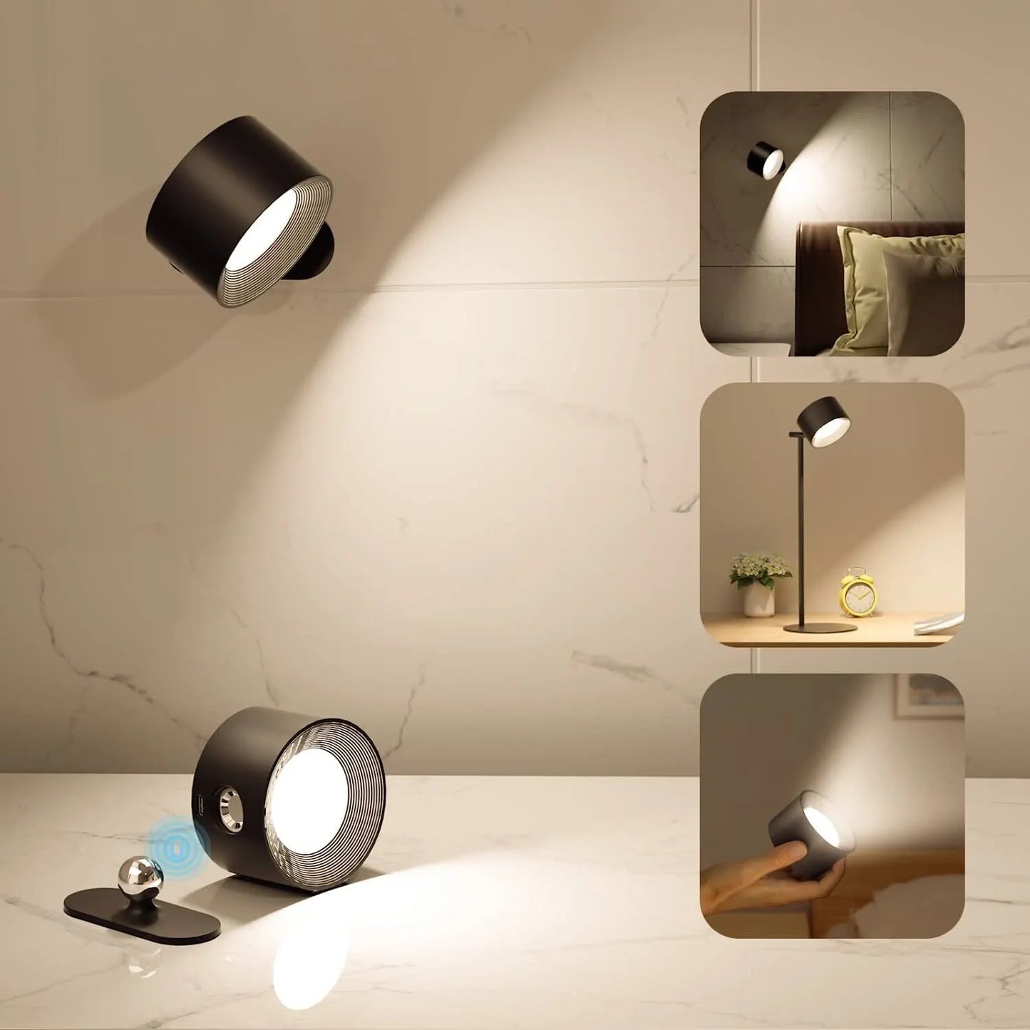💡: Punch-Free Touch Lamp - No-Drill Installation LED Light