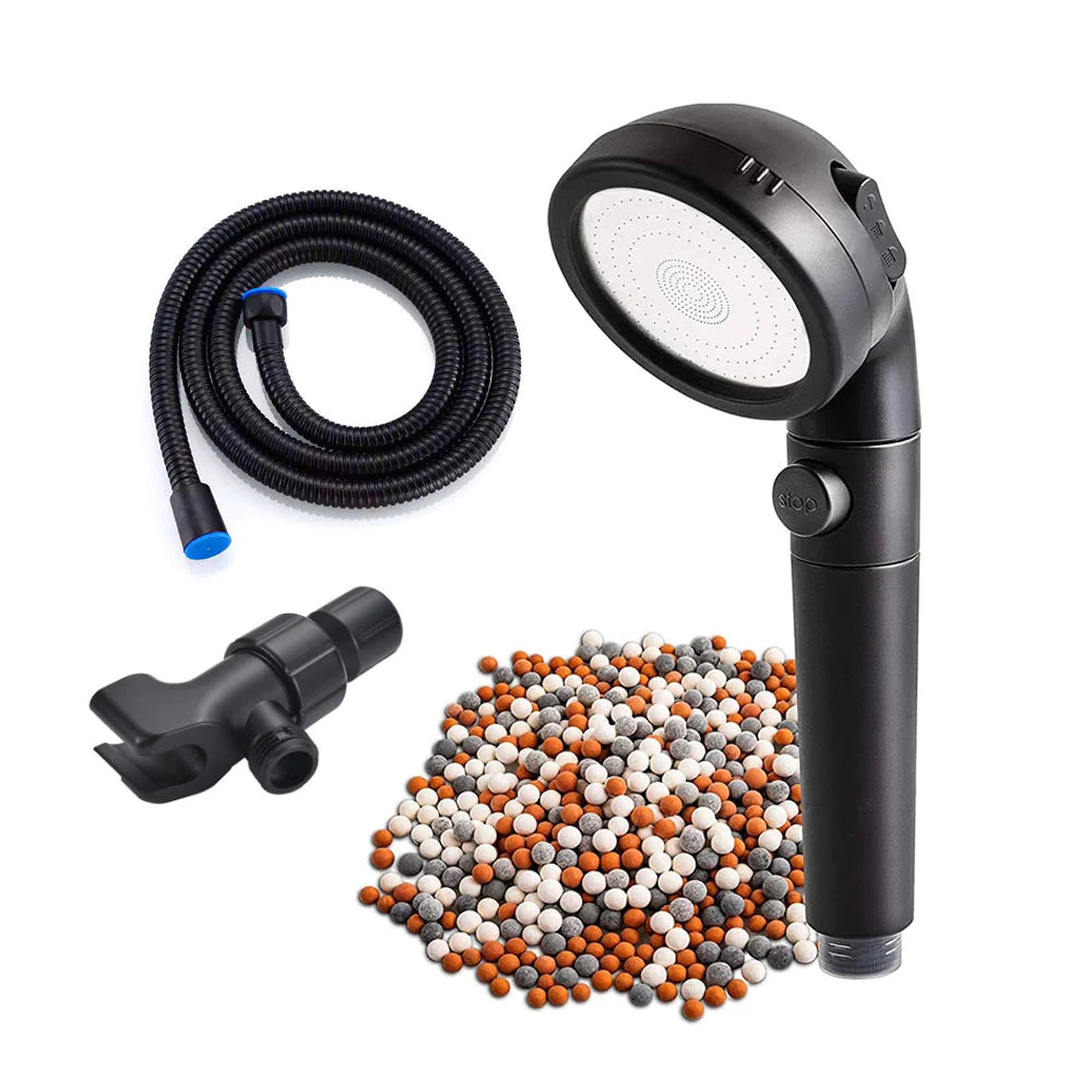 🚿 High-Pressure Negative Ion Shower Head - Wellness Water Technology