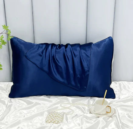 ❄️: Cooling Ice Silk Double-Sided Pillowcase - Temperature Regulating