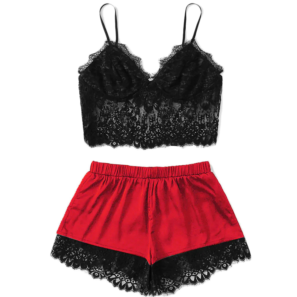 🌙: Lace Sleepwear Set - Women's Sexy Lingerie Outfit for Intimate Nights