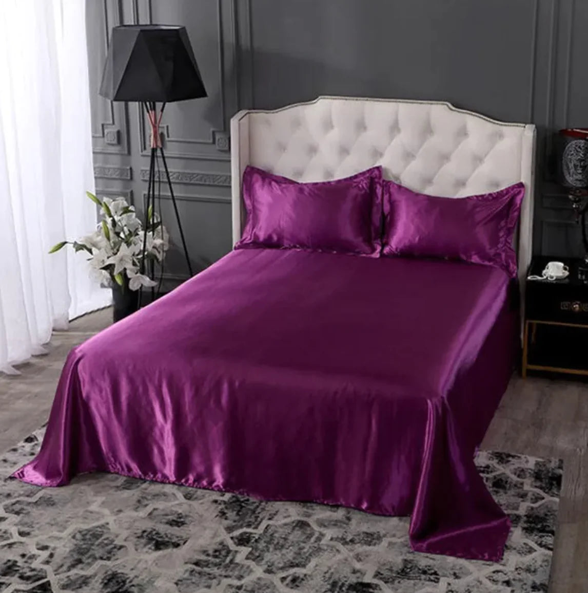 🛏️: Pure Ice Silk Bed Linen - Luxury Cooling Bedding Set